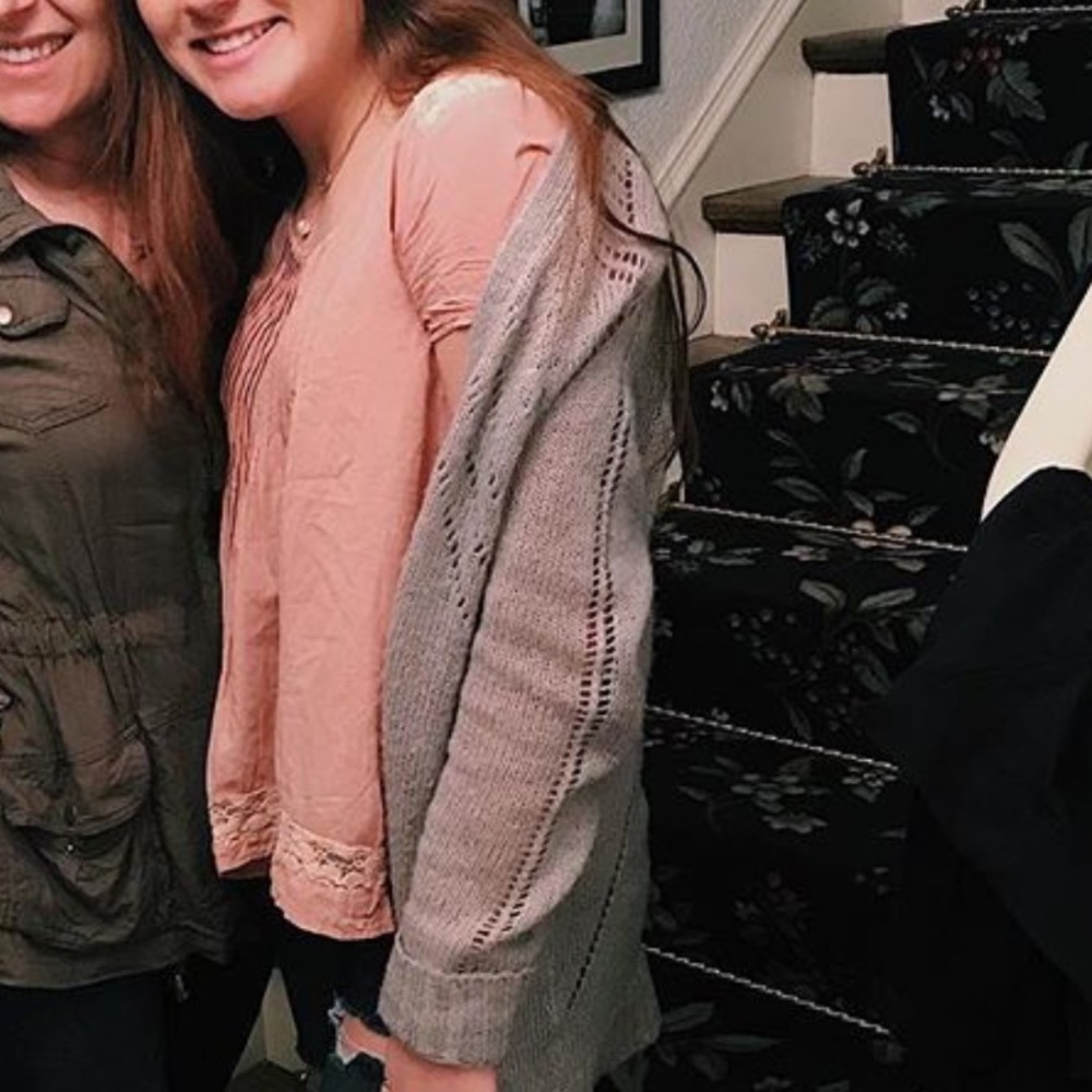 flowy pink shirt